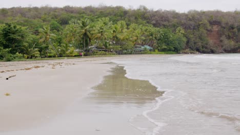 Palmen-Wiegen-Sich-Sanft-über-Dem-Ruhigen,-Sandigen-Segresse-Strand-In-Grenada