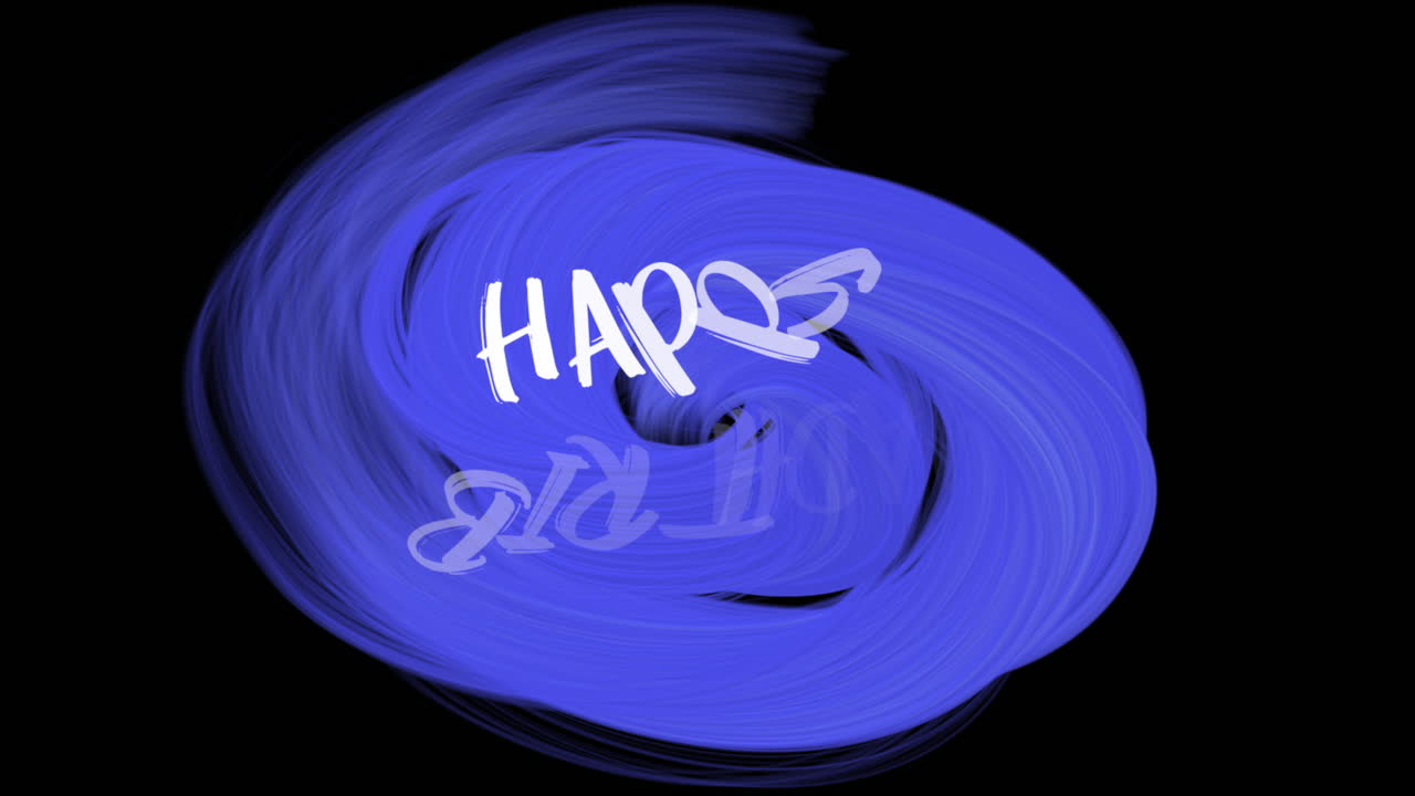 tarjeta de cumpleaños azul en fondo negro invitación festiva