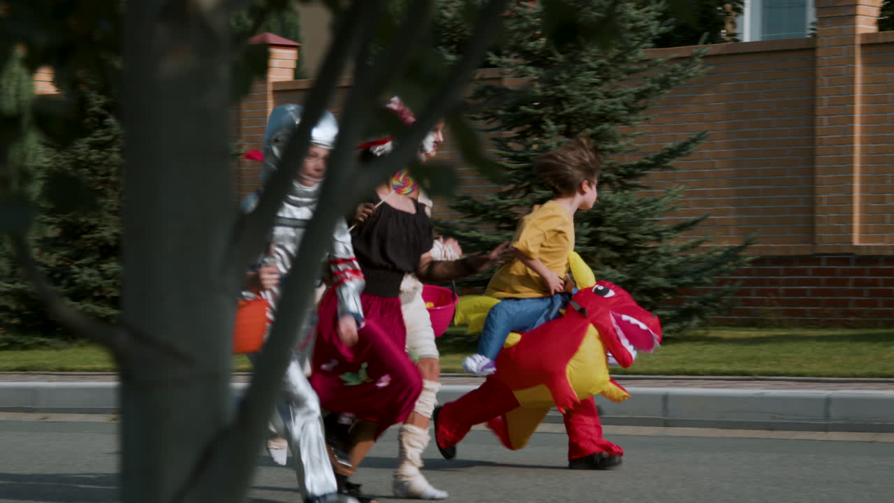 할로윈에 아이들