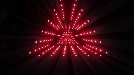 túnel de neón rojo