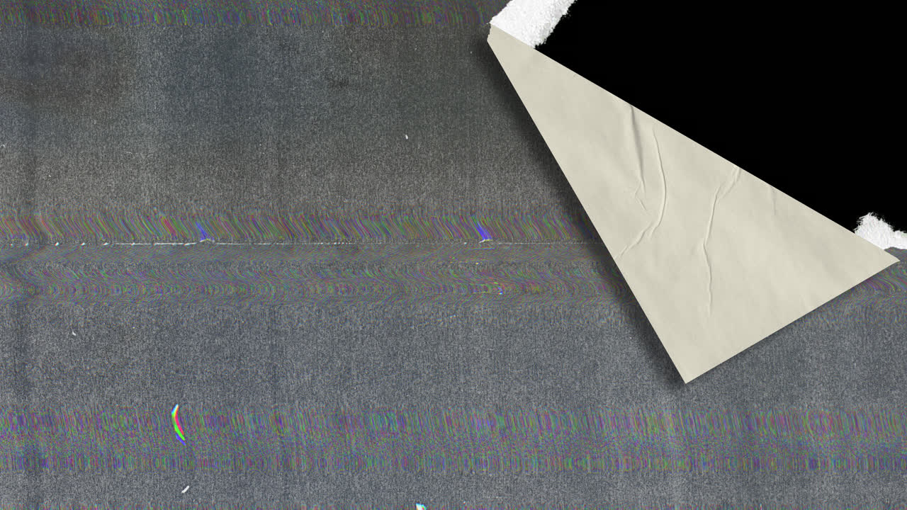 Abstract Glitch Paper Tear and Peel Transition