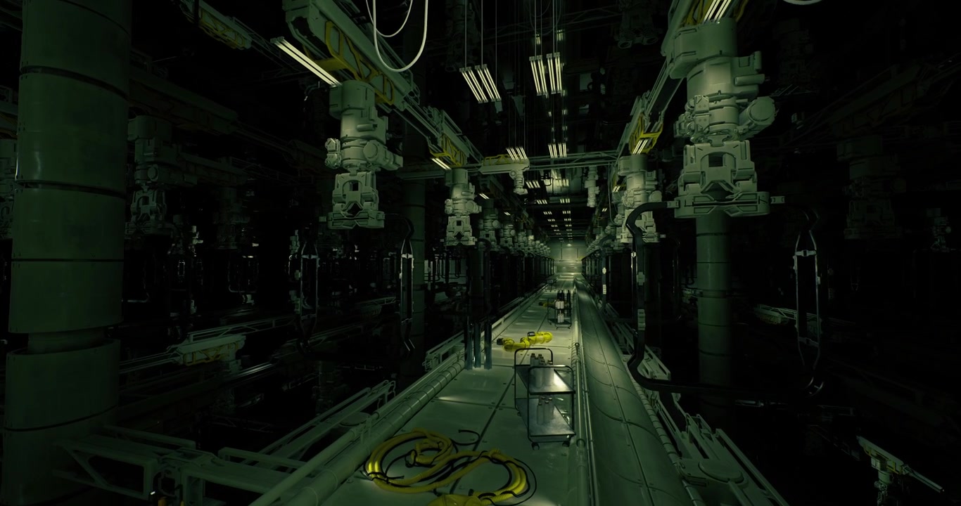 Maintenance zone in industrial setting featuring pipes and various instruments