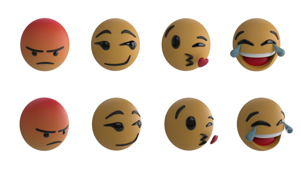 los iconos de los emoji 4k