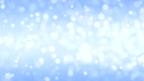 partículas blancas sobre un fondo azul