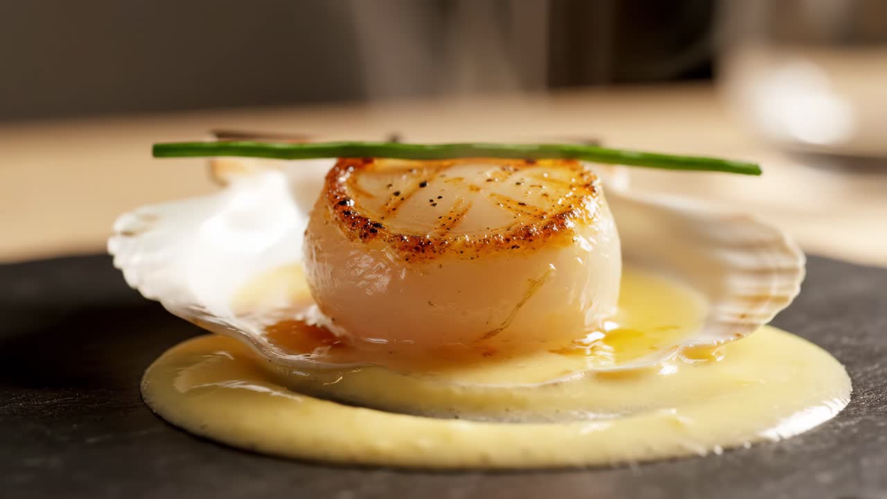 Seared Scallop with Sauce
