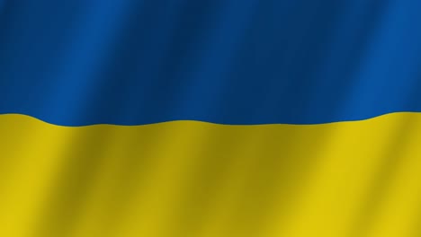 Animation-Der-Im-Wind-Wehenden-Ukrainischen-Flagge