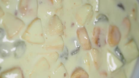 fruit salad with creamy dressing