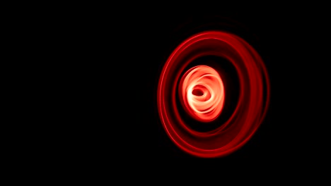 líneas rojas curvas abstractas brillantes - vídeo timelapse 4k pintado con luz