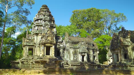 ruins of the ancient thommanon temple in angkor wat complex, siem reap, cambodia