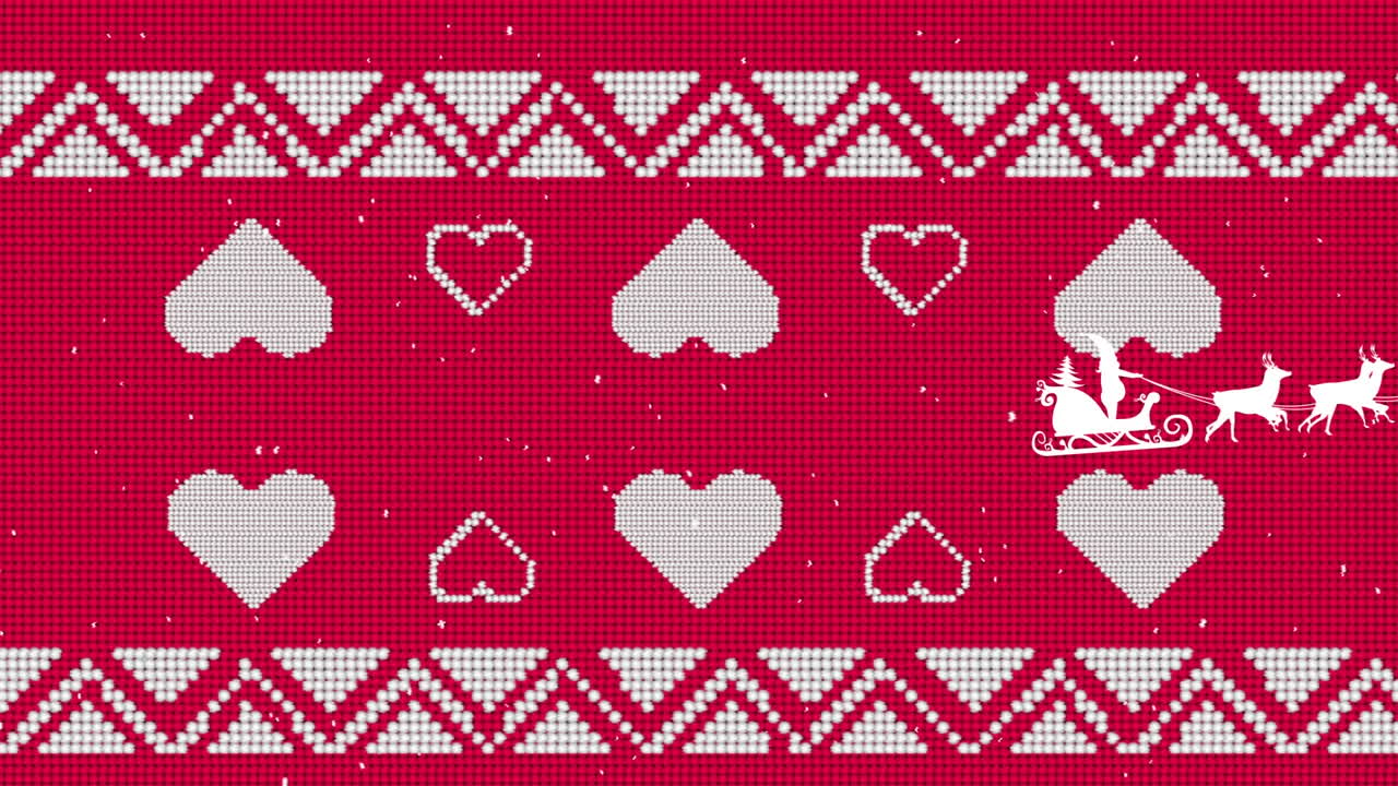 ⁇ 은 배경 에 심장 위 에 사 ⁇  이 있는  ⁇ 매 에 있는 산타클로스 의 애니메이션