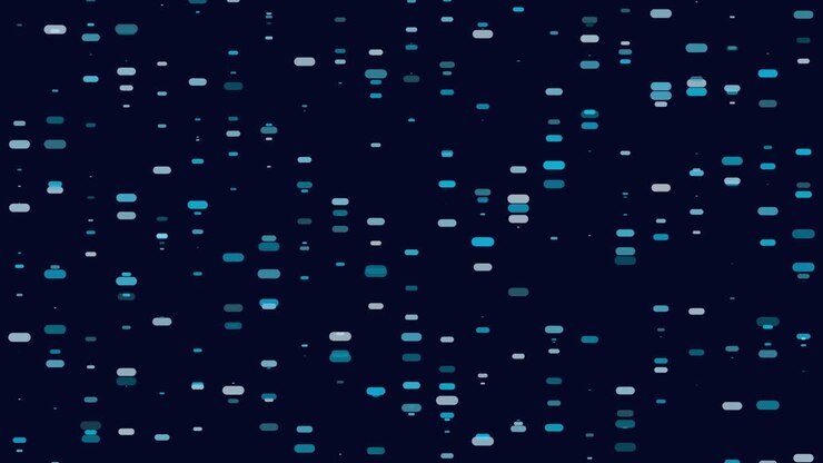 Abstract rainbow dots pattern in rows