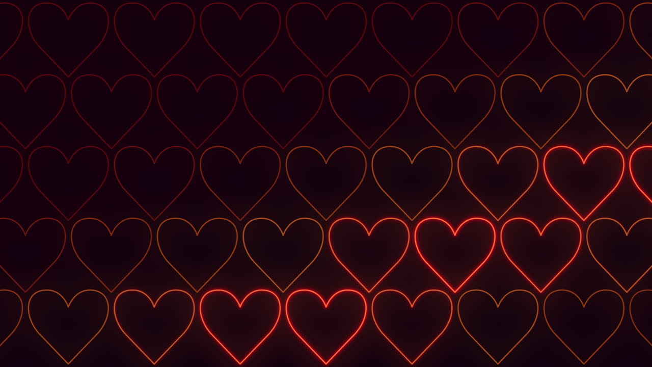 ⁇ 은 선의 심장이 연결되어 웅장한 심장 패턴을 형성합니다.