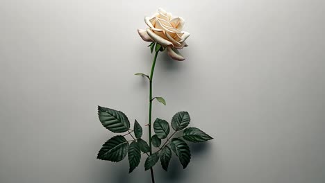 white rose on a light background