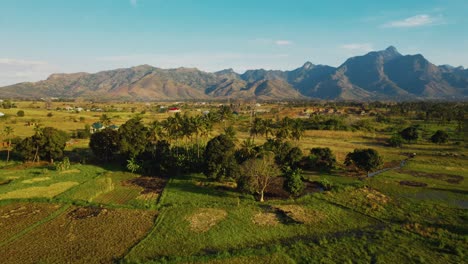 aerial view of the morogoro town in  tanzania