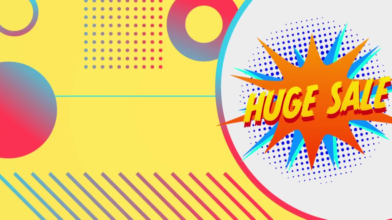 gráfico de venta enorme en una pancarta en forma de estrella