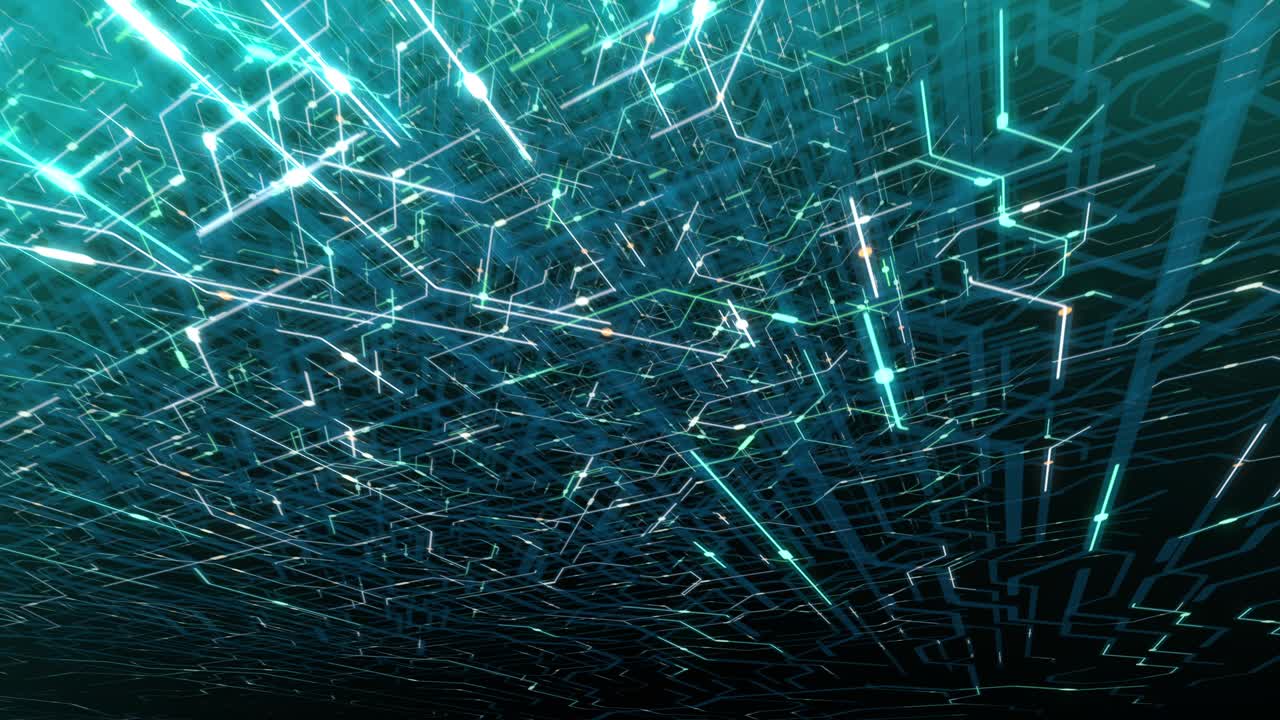 bucle sin costuras de 4 k de placa de circuitos impresos (pcb) en movimiento