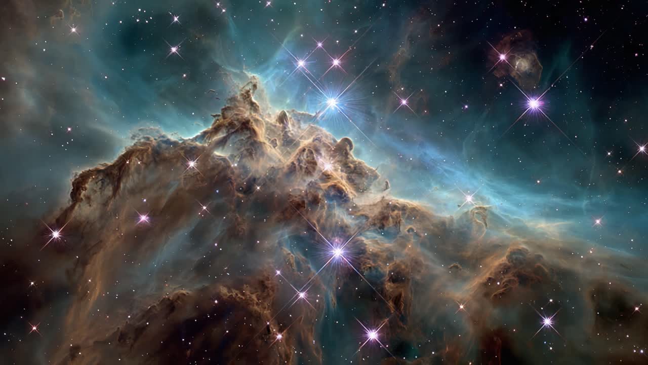 Stunning Cosmic Nebula Displaying Vibrant Colors and Twinkling Stars in the Vast Expanse of Space Captured in Mesmerizing Detail and Grandeur