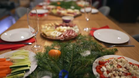 decoración de la mesa de la cena de navidad