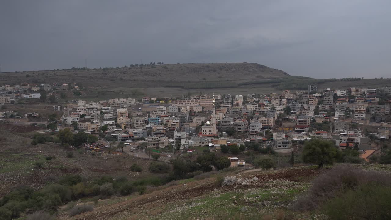 visualizzare il paesaggio dal monte arbel israele