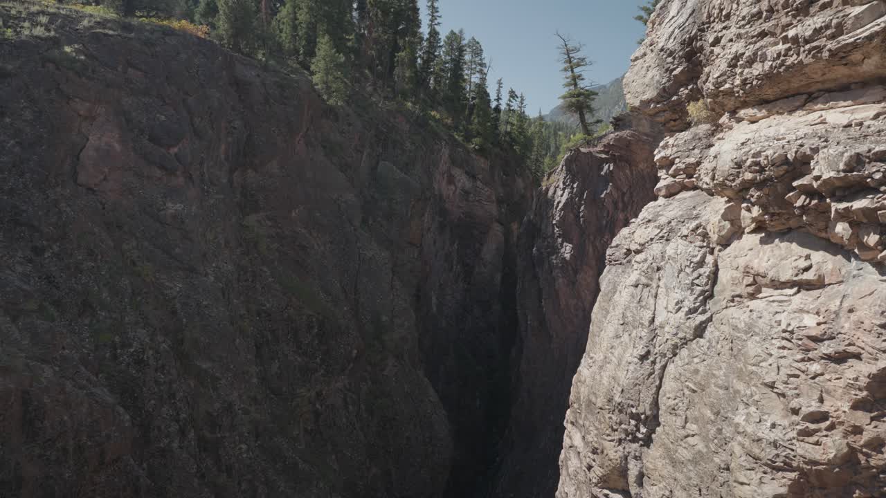 Canyon with Rocky Cliffs and Trees
