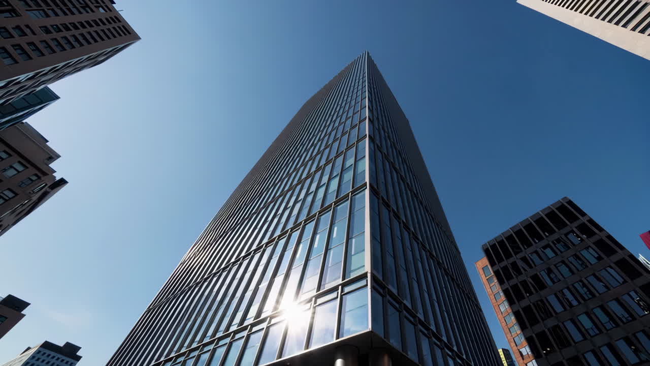 rascacielos moderno en un paisaje urbano