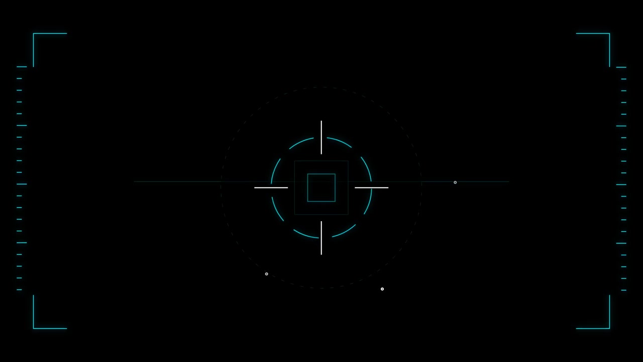 Digital Head-up-display-grænseflade med sigtekorn
