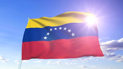 flag of venezuela (looping)