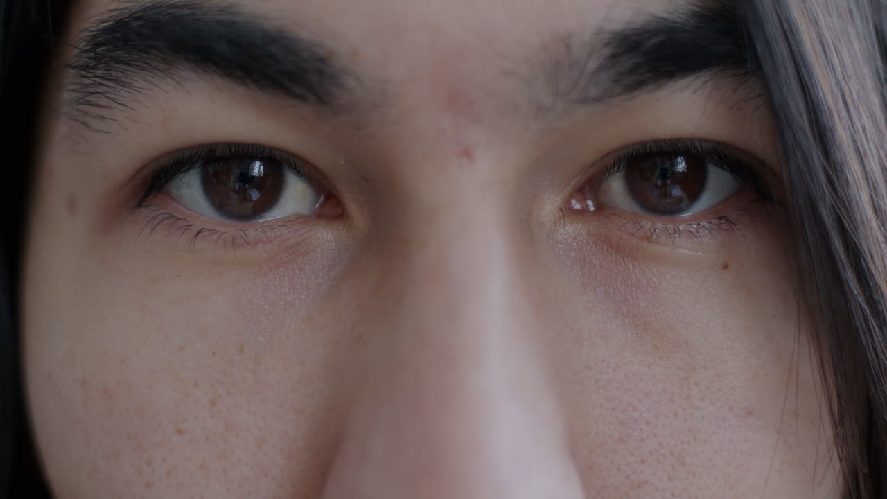 사람의 눈의 클로즈업