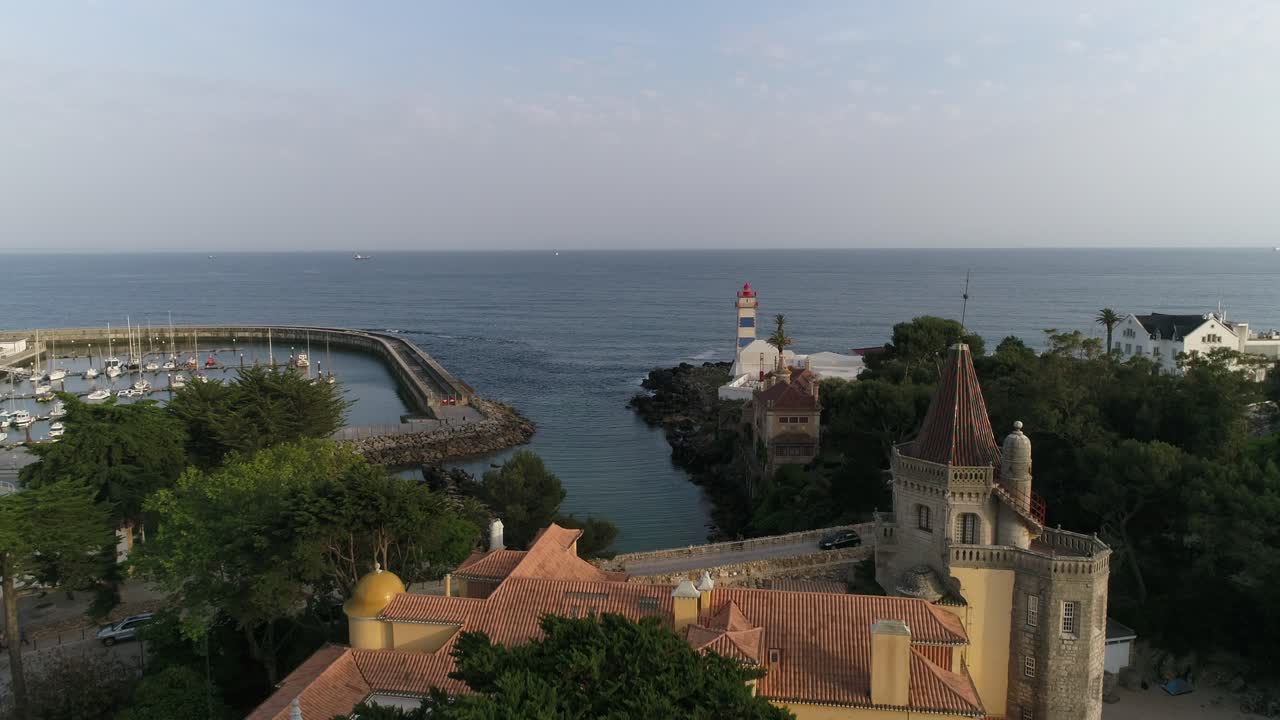 vista aérea de la costa de cascais, portugal