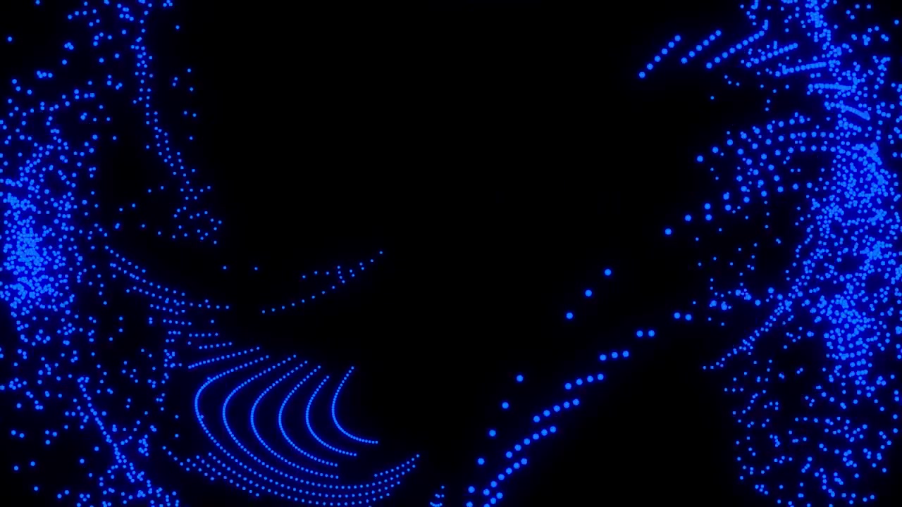 Motion graphics de dispersão de difusão de partículas em loop.