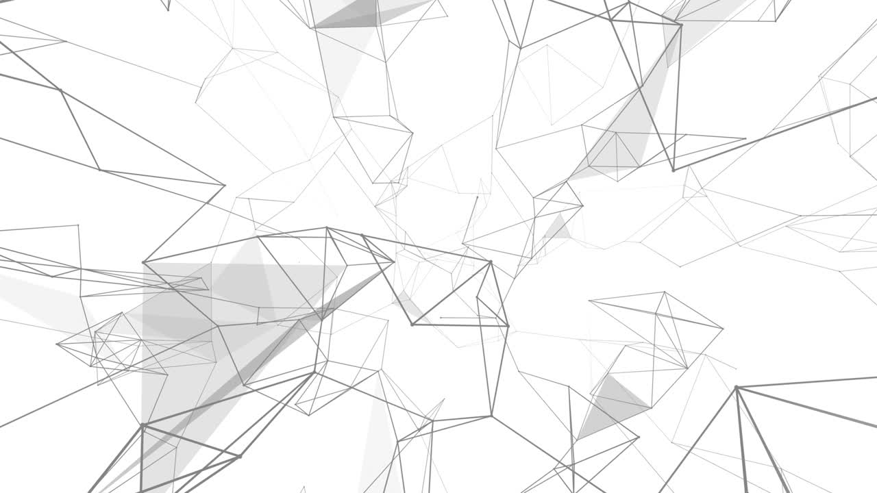 plexus fantasía tecnología abstracta. fondo geométrico abstracto con líneas en movimiento, puntos y triángulos. ciencia. medicina y tecnología. animaciones de bucle