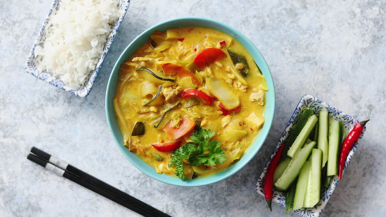 conjunto de comida china composición de concepto de comida de estilo asiático