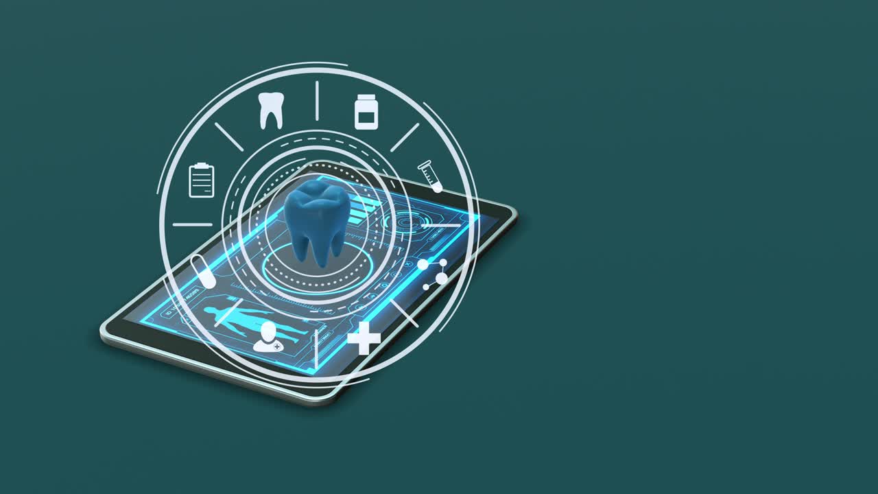 concepto de odontología y tecnología