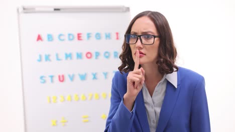 Teacher asking for silence