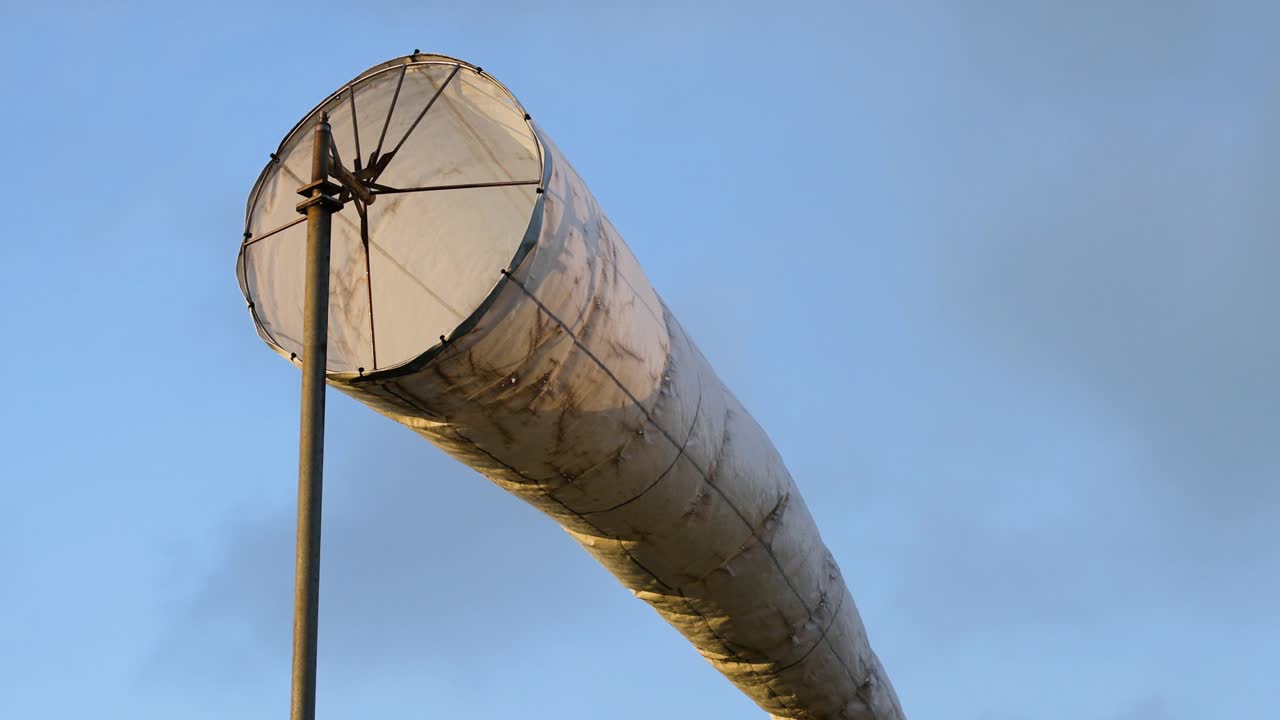 해가 지면 바람에 흔들리는 풍선