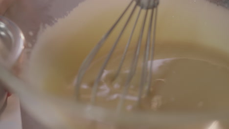 whisking cake or pie batter