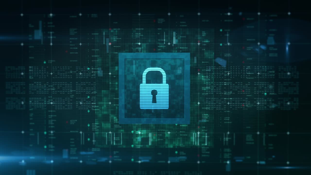 Data protection privacy security padlock