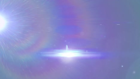 animación de la luz brillante sobre el patrón de las luces puntuales brillantes