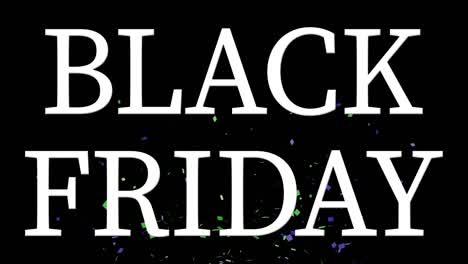 black friday event text animation motion graphics