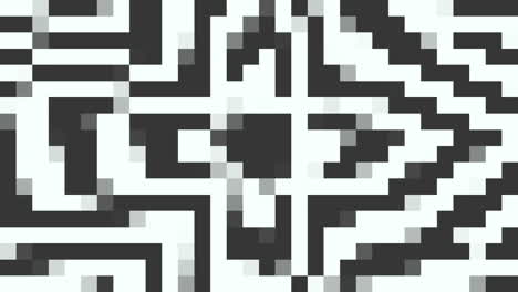 píxeles blancos degradados en arquitectura de 8 bits