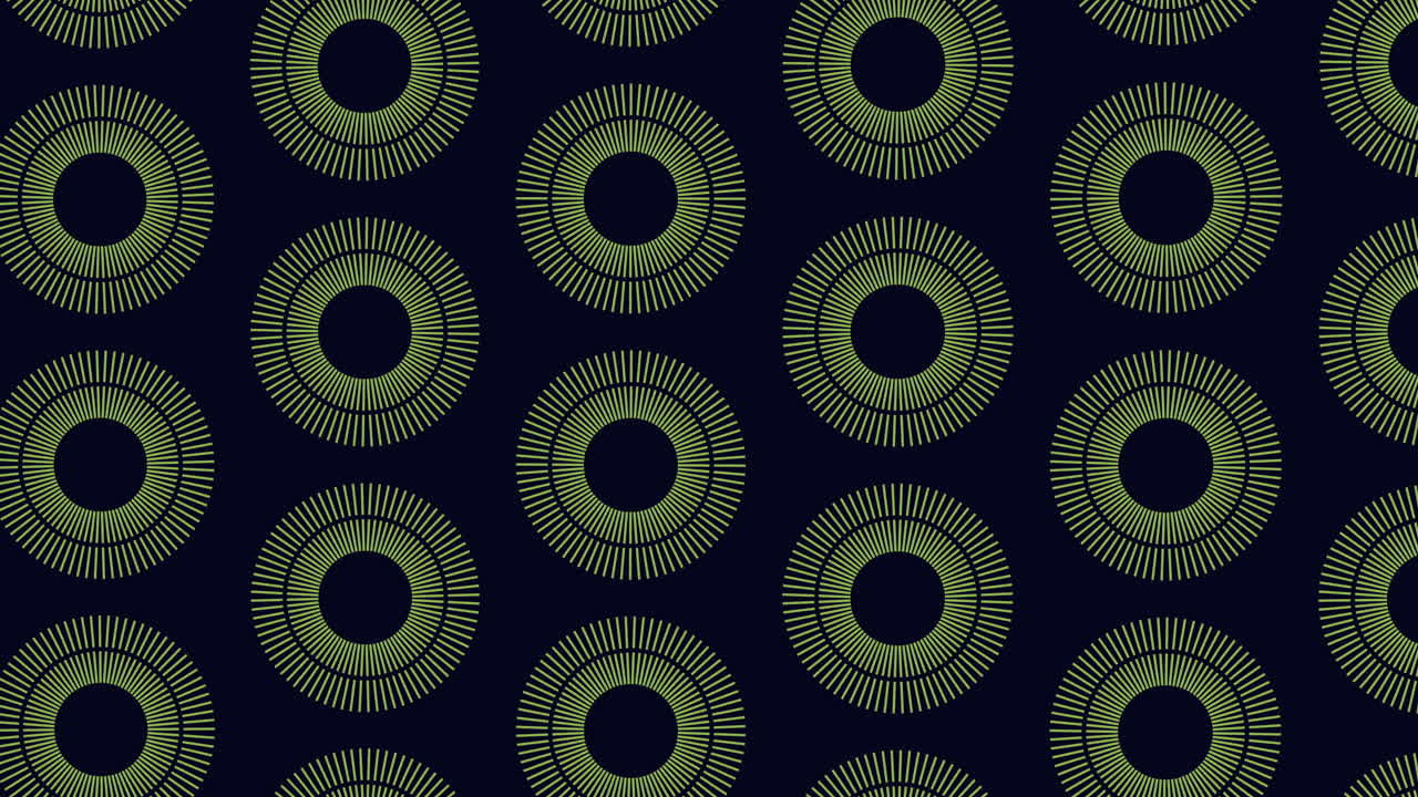 Dynamic blue and black circle pattern on dark background