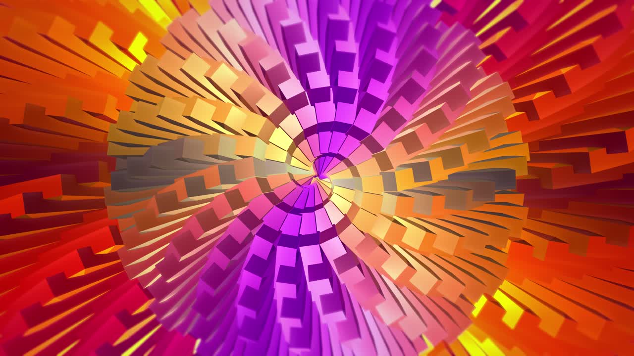 Motivo a Spirale Astratto Dinamico con Colori Vivaci