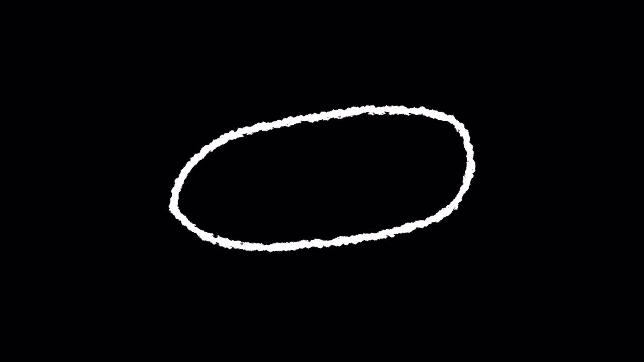 Animated White Wavy Oval