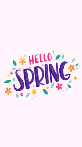 hola, diseño gráfico de primavera.