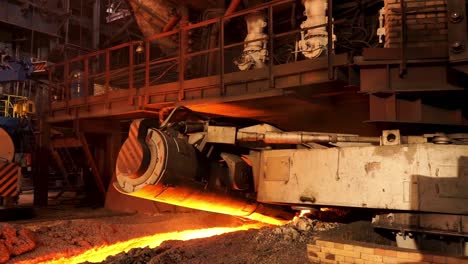 steel production process in a steel mill