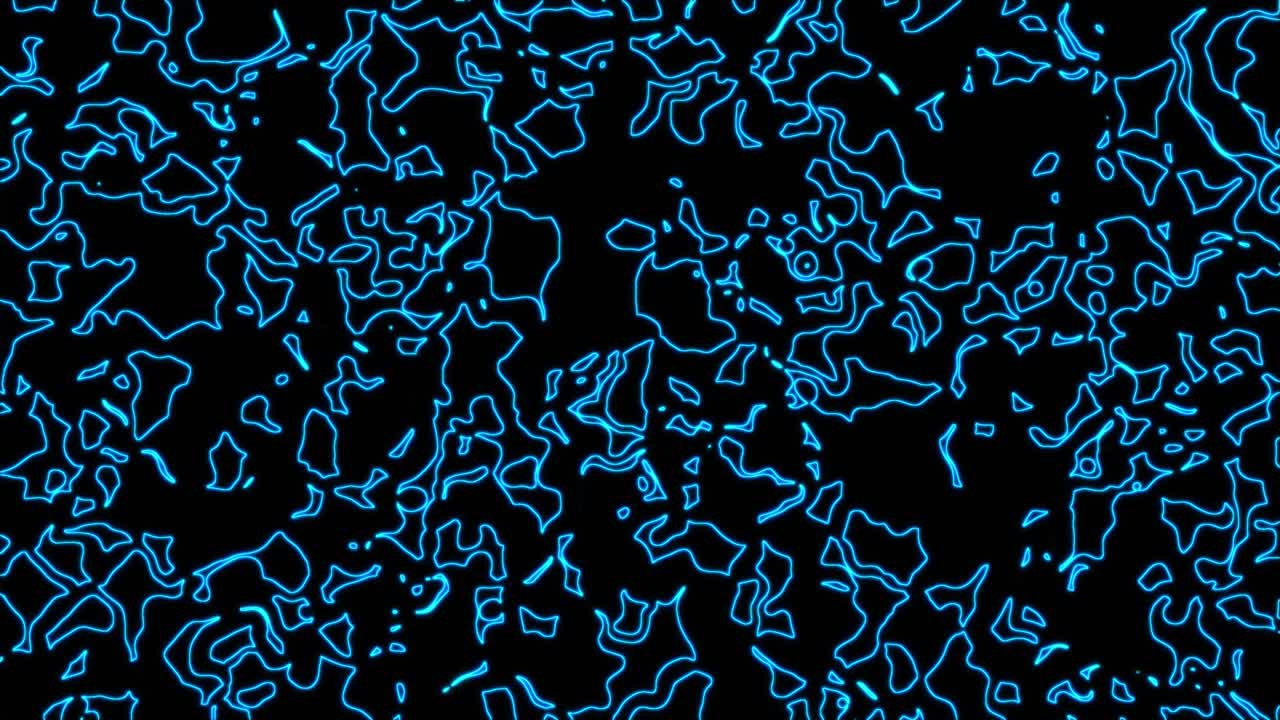 fondo de patrón geometrico sin costuras azul abstracto. rayas abstractas bucle de caleidoscopio. rápido psicodélico colorido kaleidoscopio vj fondo. discoteca fondo de movimiento abstracto. efecto caleidoscope