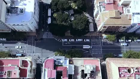 vista aérea da rua da cidade