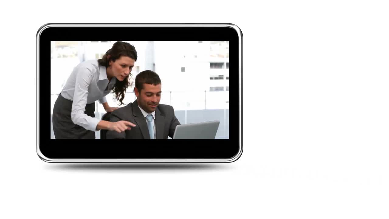 montaje de hombres de negocios pensando en un proyecto