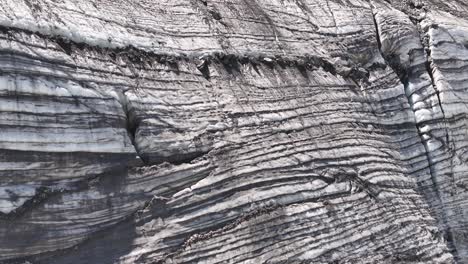 layered glacial ice formations at klausenpass, urner boden switzerland