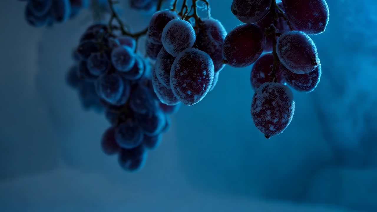 Frozen Grapes in the Snow